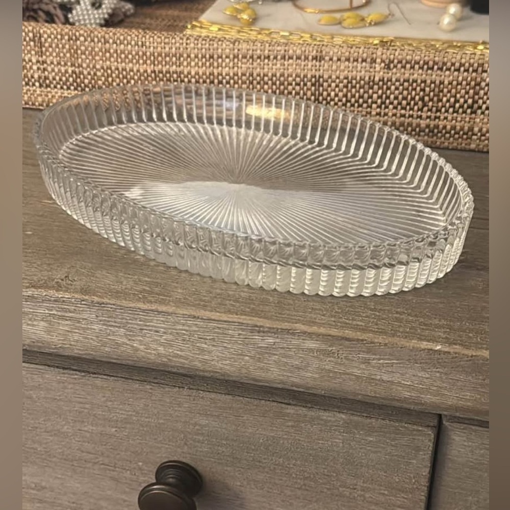 Glass perfume tray